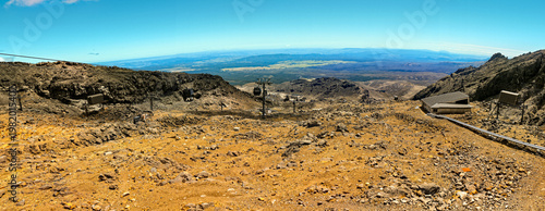 panoramic view from the sky slopes wakapapa