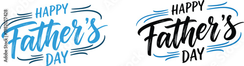 Celebrate father's day with love vibrant hand lettered typography for a special dad happy father's day