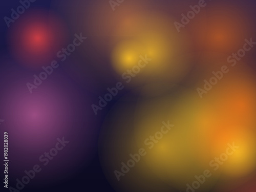 Dreamy Glowing Circles Smooth Gradient Wallpaper