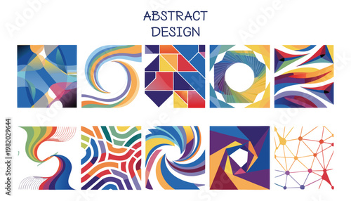 Abstract colorful background with circles abstract Modern Flat Illustration Set with Dynamic Waves, Urban Lifestyle and Colorful Creative Design	