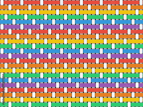 Bold Woven Ribbon Grid Modern Craft Pattern Backdrop