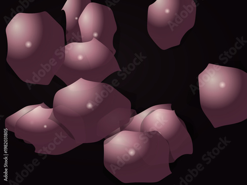 Molten Silver Liquid Chrome Organic Shapes Abstract Wallpaper