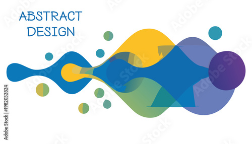 Abstract colorful background with circles abstract Modern Flat Illustration Set with Dynamic Waves, Urban Lifestyle and Colorful Creative Design	