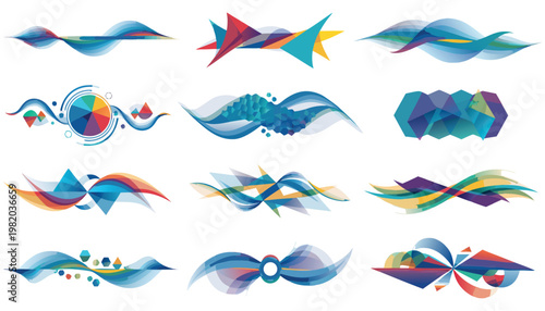Abstract colorful background with circles abstract Modern Flat Illustration Set with Dynamic Waves, Urban Lifestyle and Colorful Creative Design	
