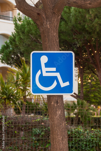 disabled parking sign
