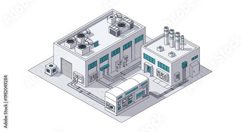 Modern Industrial Facility with Advanced Technology and Equipment.