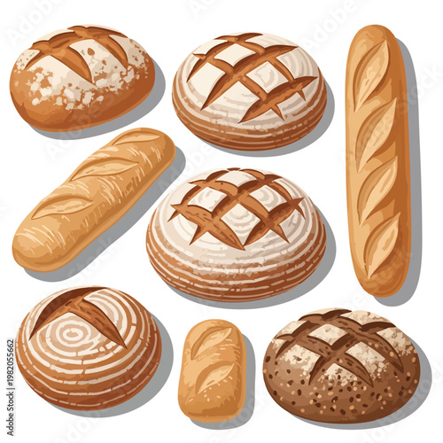 Assorted Fresh Pastries and Baked Goods for Breakfast or Snack