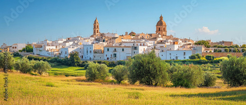 The white Mediterranean hilltop town exudes a sense of tranquillity, providing an inspiring backdrop for rural tourism.