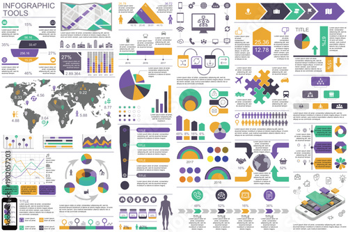 Full pack infograpic collection  set. Vector
