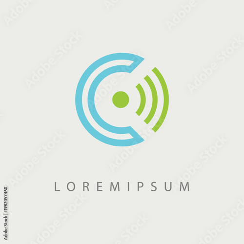 This distinctive logo for a fintech company combines elements of modern technology and finance, symbolizing innovation in the financial services industry creatively.