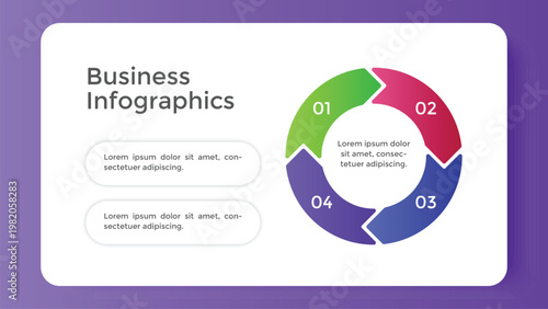 infographics business chart design template. You can place relevant content in the area, vector illustration.