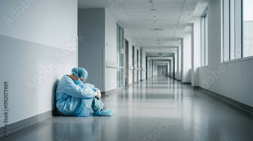 Healthcare Professional Facing Emotional Breakdown After Duty
