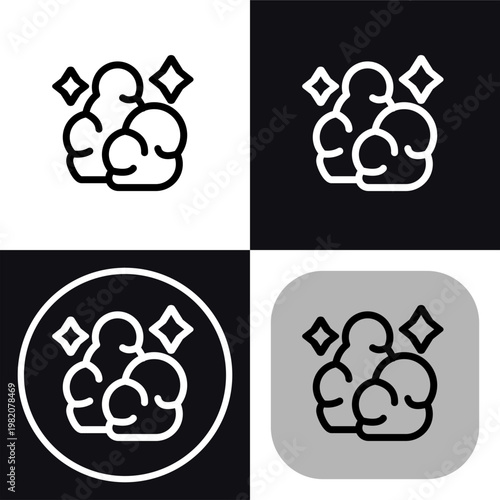 soap icon symbol - soap to clean hands and wash things vector illustration.