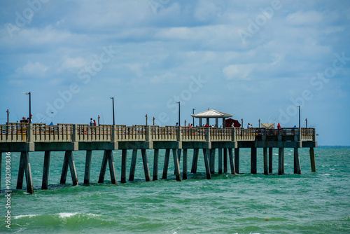 People fishing on the Dania Beach fishing pier 2026