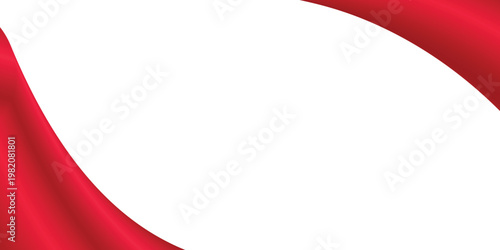 Latar belakang mewah abstrak gelombang sutra merah. Tekstur satin mengalir halus. Desain abstrak mewah untuk spanduk, header, presentasi, dan branding.