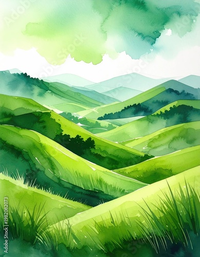 Emerald Serenity: A Verdant Vista