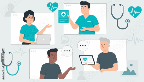 Seamless remote healthcare services connecting patients with medical professionals for virtual consultations and digital support
