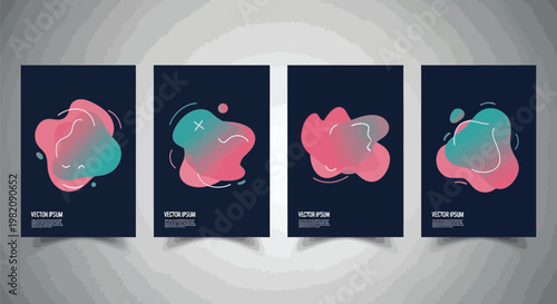 Abstract Gradient Business Cards, Modern Corporate Templates