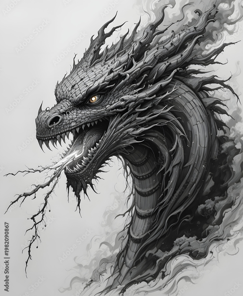 Naklejka premium Blazing Inferno Beast