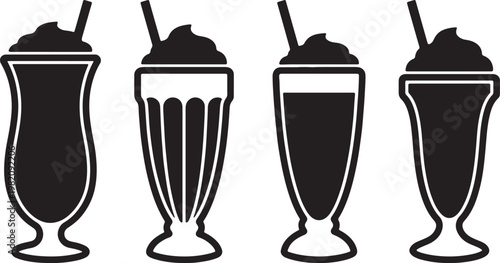 A golden ice cream cone vector and silhouette toast to a new year celebration with crystal bubbles and fizzing liquid in a white champagne glass