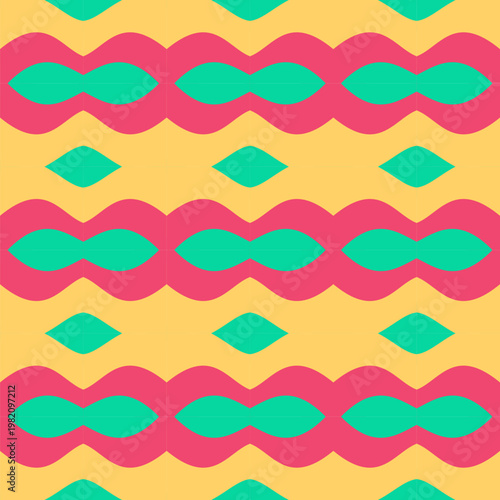 seamless pattern with colorful waves