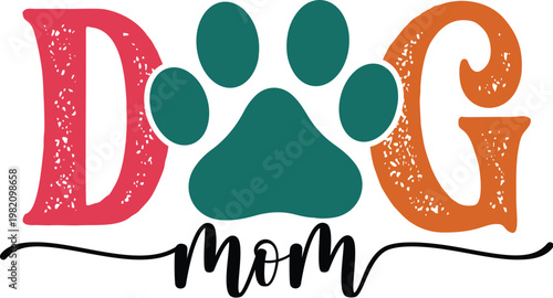 Dog Mom Svg Design