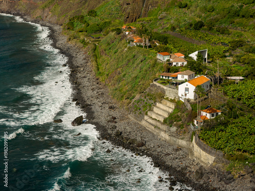 Banana Plantation at Praia da Fajã da Areia Madeira