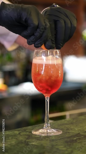 Traditional Italian aperitivo served with a glass of red wine in a charming Tuscan terrace