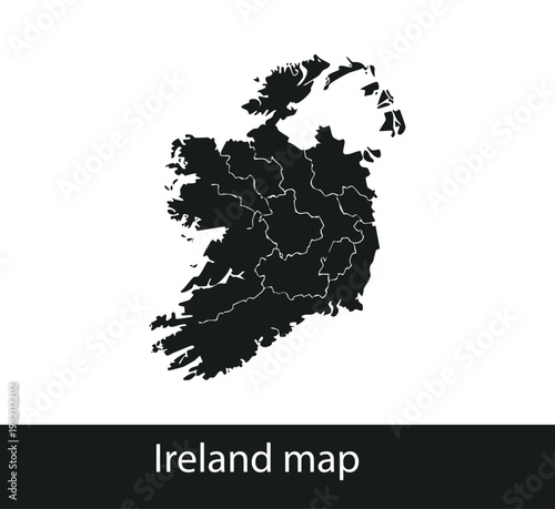 Abstract Ireland Map