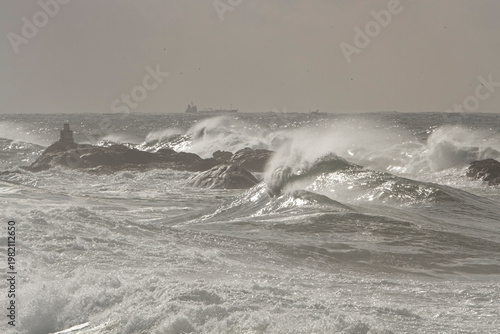 Wallpaper Mural Winter rough sea Torontodigital.ca
