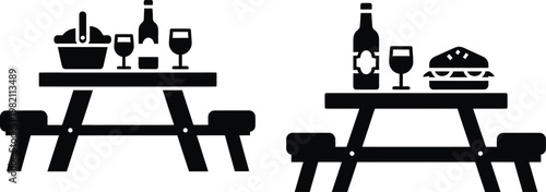 black and white chairs