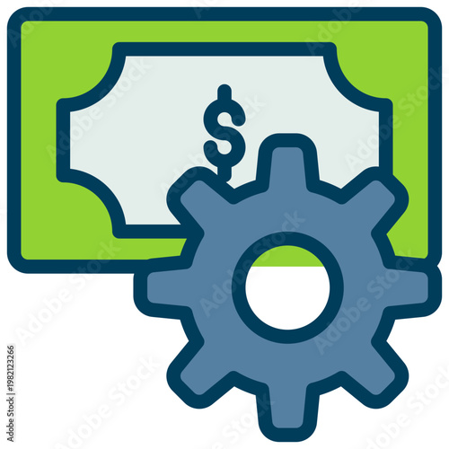 money payment method setting system  filled outline icon
