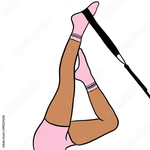 Resistance Band Leg Stretch