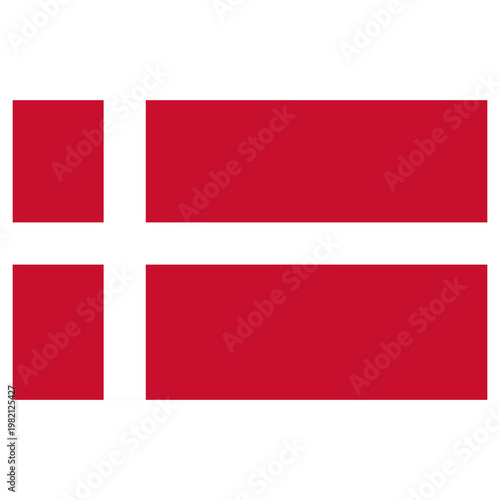 Denmark national flag vector icon