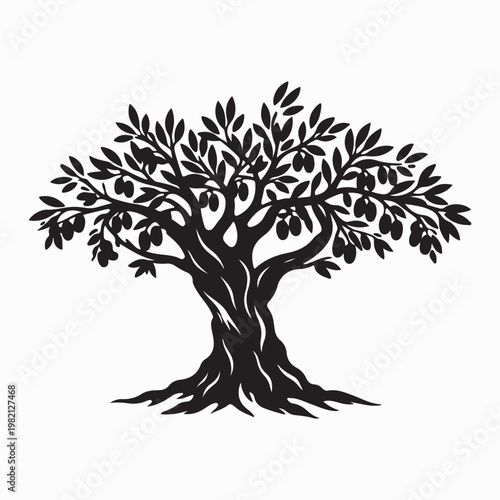 silhouette of tree