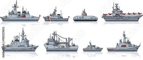 Collection of flat design horse illustrations in different breeds and colors farm animal set isolated on white background for agriculture and nature projects