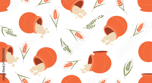 Cute cartoon fast food collection set with burger sandwich cupcake skewers and dessert items colorful flat style isolated on white background