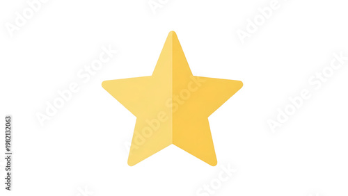 Golden star symbol icon yellow rating starfish shape