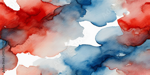 An abstract blue watercolor texture featuring dreamy clouds and soft white smoke elements creates a bright and airy vintage cloudscape