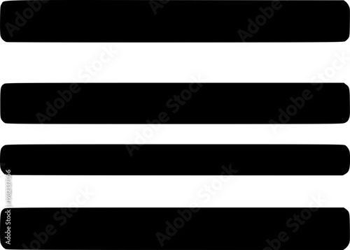 Minimalist Lines: A striking composition of four horizontal black lines against a clean backdrop, evoking simplicity and order. 