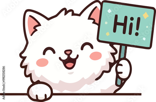 cute cartoon cat illustration