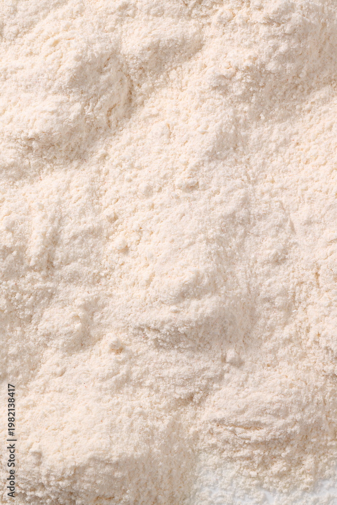 Obraz premium Texture of bread mixture, baking powder, flour, protein, healthy food, sport food