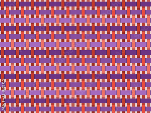 Woven Fabric Texture Realistic Interlaced Thread Pattern Vector