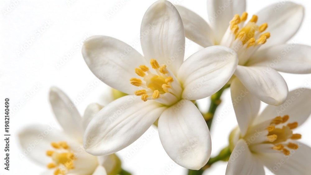 Fototapeta premium White flowers with yellow centers
