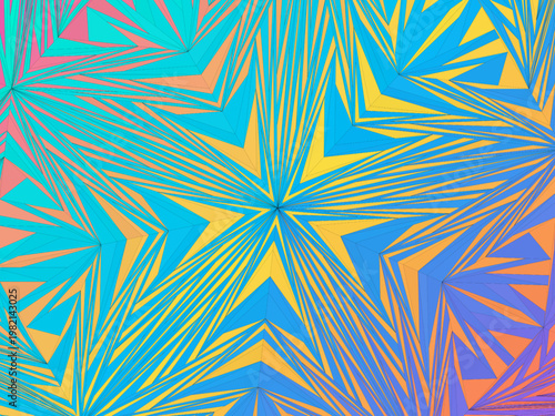 Schilderij op canvas Non-Repeating Mathematical Tiling Pattern Art Print
