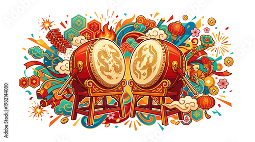 Vibrant Drums Festival Music Event.
