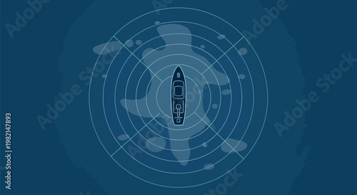 Rocket ready for launch with sleek fins and engine nozzle.