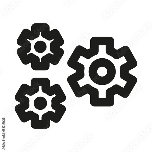 Configuration loading icon. This modern configuration loading line icon features a sleek design representing system processing.