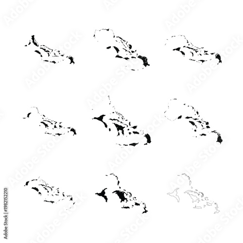Papua New Guinea Map Collection Set
