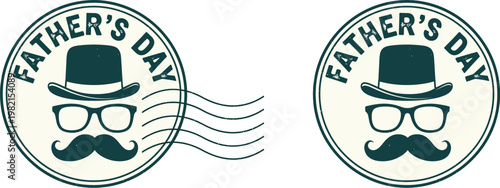 Father's day stamp design a whimsical celebration of dad